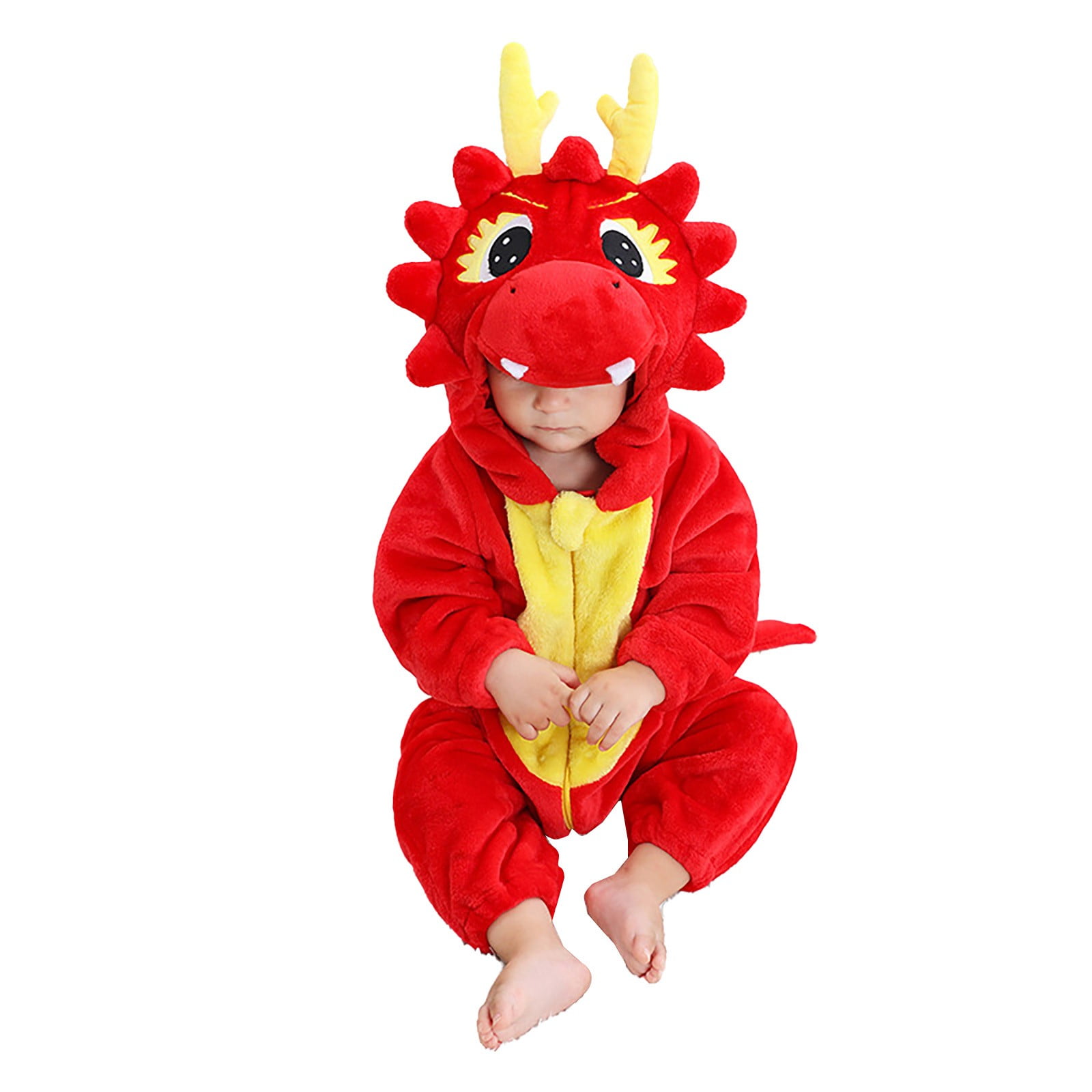 Coerni Toddler Cute Animal Jumpsuit 3D Frog Hoodie Coat New Born Baby Long Sleeve Hooded Romper Halloween Clothes Outfit