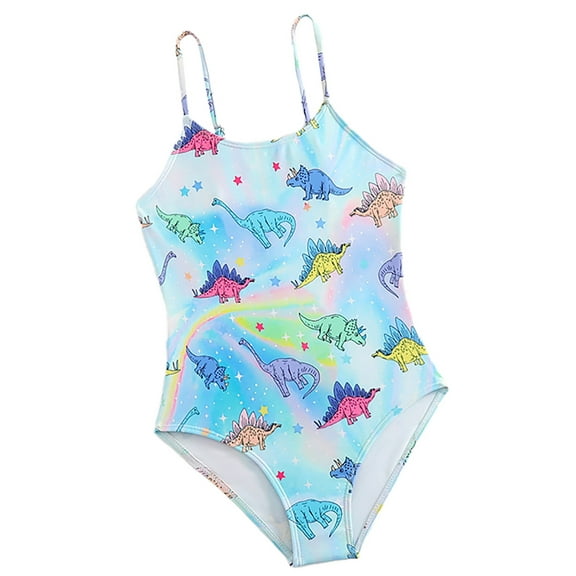 Coerni Toddler Dinosaur Swimsuit One Piece Rainbow Print UPF 50+ Bathing Suits Baby Boys Beach Quick Dry Swim Beachwear Romper