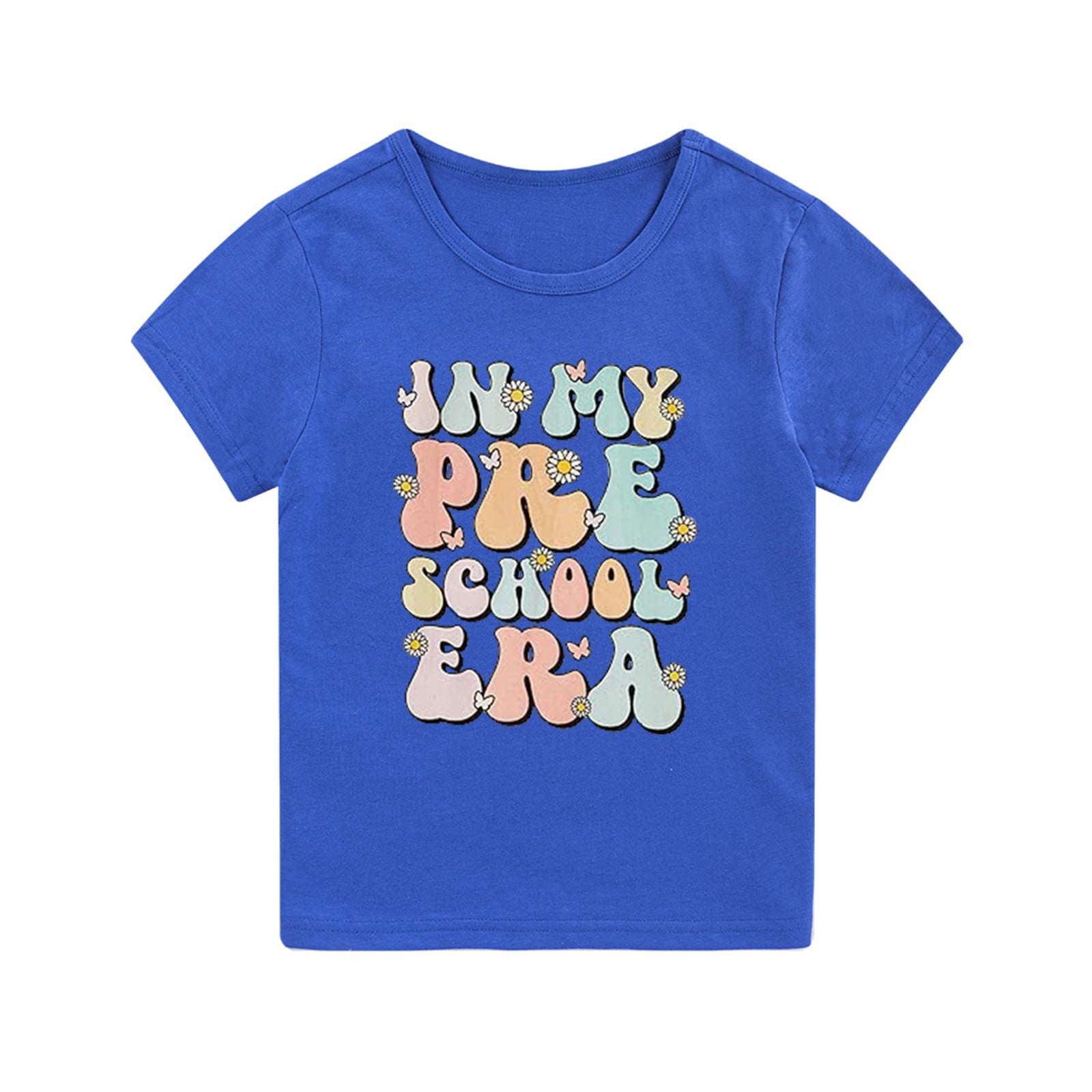 Coerni Toddler First Day Of School Tops Summer Short Sleeve Preschool T