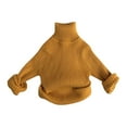 thumbnail image 1 of Coerni Toddler Baby Girls High Neck Sweaters Fall Chunky Cable Knit Sweater Long Tunic Sweaters to Wear with Leggings, 1 of 9