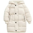 thumbnail image 1 of Coerni Toddler Girls Boys Down Jacket Long Warm Winter Outerwear Baby Hooded Puffer Padded Quilted Snow Coats 3-9 Years, 1 of 9
