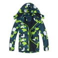 Coerni Toddler Girls Boys Rain Jacket Zip Hooded Lightweight Coats