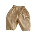 thumbnail image 1 of Coerni Toddler Girls Cargo Pants Elastic Waist Baggy Joggers for Baby Girls Khaki Cargo Jogger Pants Pull On Long Bloomers, 1 of 8