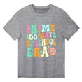 thumbnail image 1 of Coerni Toddler Girls Casual Loose Top Novelty Printed Back to School Short Sleeve Cotton Crewneck T Shirt Blouse for Kids, 1 of 7