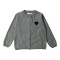 thumbnail image 1 of Coerni Toddler Girls Knit Cardigan Sweaters Spring & Autumn Button Down Long Sleeve Knit Tops Heart Embroidered Cute Preppy Clothes, 1 of 4