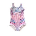 thumbnail image 1 of Coerni Toddler Girls Swimsuit Shinny Cute Bathing Suits Beach UPF 50+ Rash Guard Quick Dry Swimwear Kids Swim Tie Dye Clothes, 1 of 2