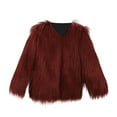 thumbnail image 1 of Coerni Toddler Girls Vest Jacket Faux Plush Coat Fluffys Clothes Solid Outwear Thicken Warm Cardigans Clothes for Girls, 1 of 2