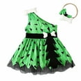 thumbnail image 1 of Coerni Kids Girls Caveman Costume Cavegirl Tulle Dress with Headdress Stone Age Historical Halloween Cosplay Dress Set, 1 of 6
