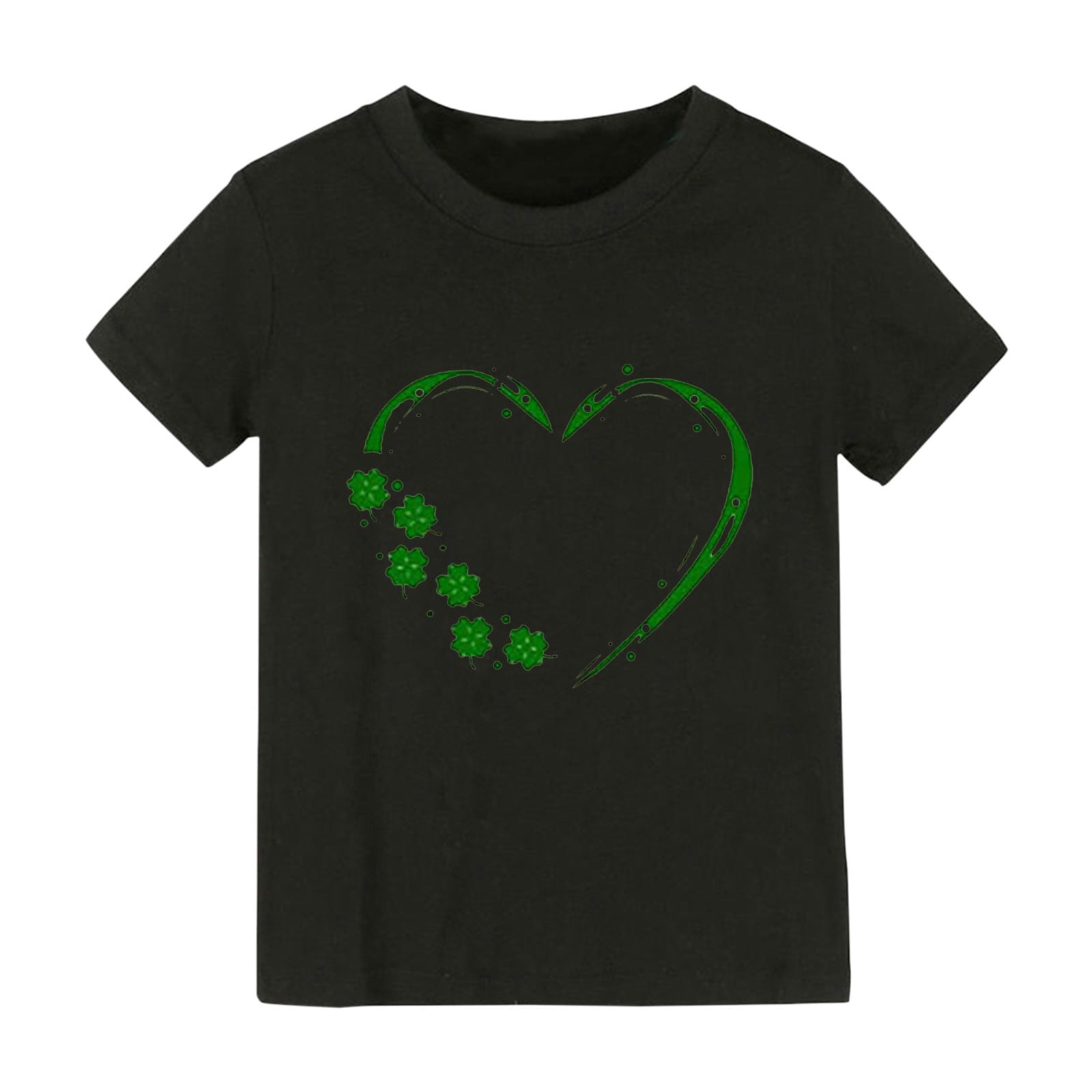Funny St. Patrick's Day T-Shirt For Women - 'I Clover Shenanigans' Bleached Graphic Tee, Shamrock Design (Green, XXL)
