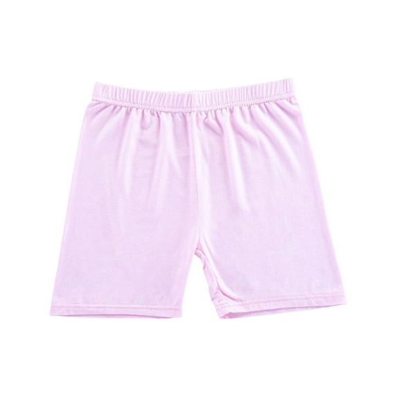 Coerni Toddler Little Girls Solid Color Bike Shorts Dance Play Under Dress Skirt School Playground Underpants Leggings