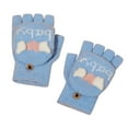 thumbnail image 1 of Coerni Toddler Soft Flip Top Gloves Kids Baby Boys Girls Winter Warm Knit Fingerless Mitten Children Knit Mittens Kid Glove Winter Girl, 1 of 4