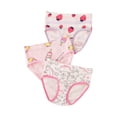 thumbnail image 1 of Coerni Toddlers Little Girls Softcotton Briefs Panties Pack of 3 Cartoon Printing Underwear Breathable Comfort Underpants, 1 of 4