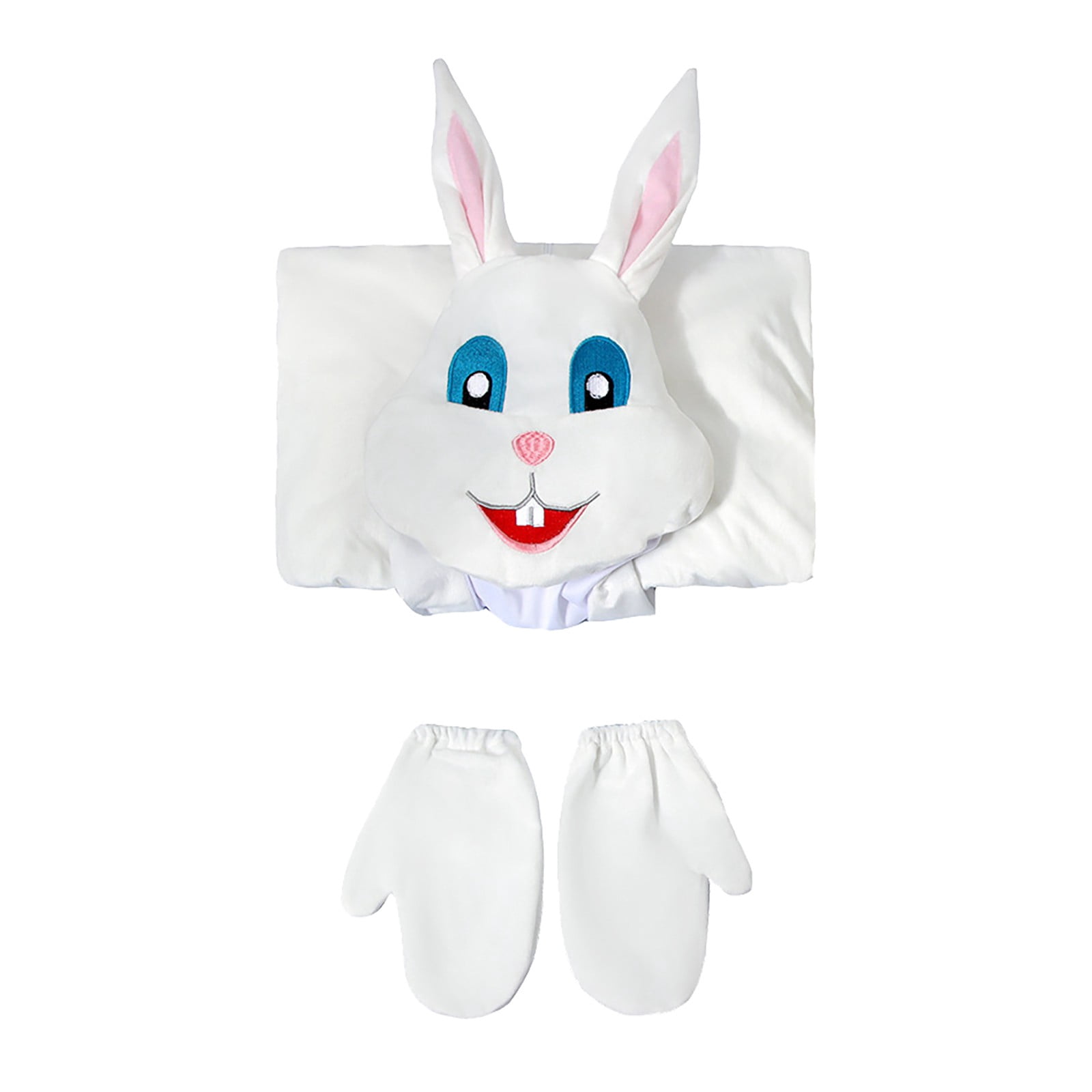 Coerni Unisex Boys Girls Easter Bunny Onesie Romper Kids Cute Long Sleeve Fuzzy Bodysuit One Piece Jumpsuit Rabbit Hooded Outfit
