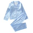 thumbnail image 1 of Coerni Unisex Girls Boys Pajamas Long Sleeve Sleepwear Button-Down Pjs Set for 8-12 Years Two Piece Home Wear Clothes, 1 of 9