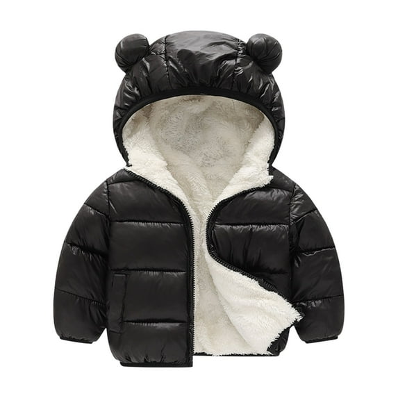 Coerni Winter Coat for Kids Baby Warm Outdoor Girls Boys Cartoon Winter Warm Fleece Jackets Kids Winter Down Jacket