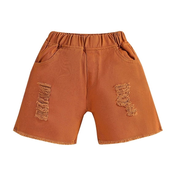Coerni Workout Clothes for Girls Size 6 Toddler Kids Baby Boys Girls Solid Color Shorts Summer Athletic Clothes Toddler Girl