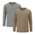 thumbnail image 1 of Coevals Club Men's T-Shirt Long Sleeve Crew Neck Casual Classic Tee 2 Pack Medium 8#, 1 of 7