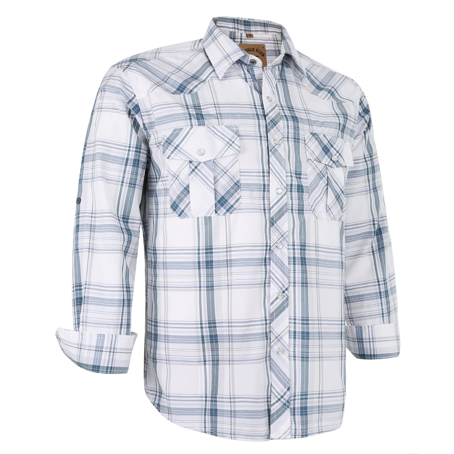  Fishing Shirts for Men Big and Tall Men's Western Cowboy Long  Sleeve Pearl Snap Casual Plaid Work Shirts #0811 White : Ropa, Zapatos y  Joyería