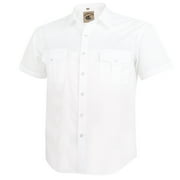 white short sleeve dress shirt walmart Omega Men's Designer Short Sleeve Dress Shirt in White, Size 5XL