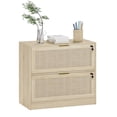 thumbnail image 1 of Coewske 2-Drawer File Cabinet Lateral Filing Cabinet Printer Stand w/ Lock Home Office Nature, 1 of 8