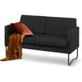 thumbnail image 1 of Coewske 51'' W Comfy Modern loveseat Sofa 2-Seat Small Sofa Couch w/ 2 USB Ports Black, 1 of 5