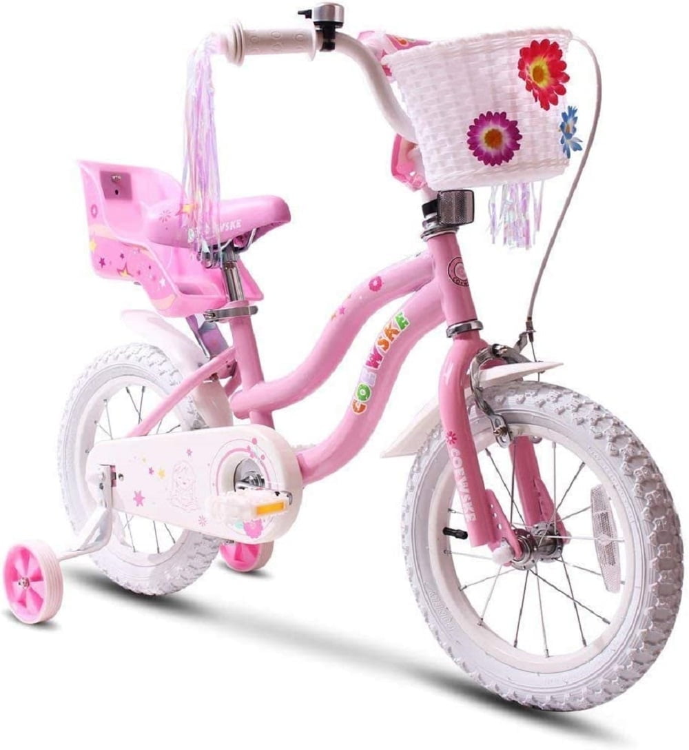 Coewske Princess Kids Bike 12 inch Boys Girls Bicycle with Training ...