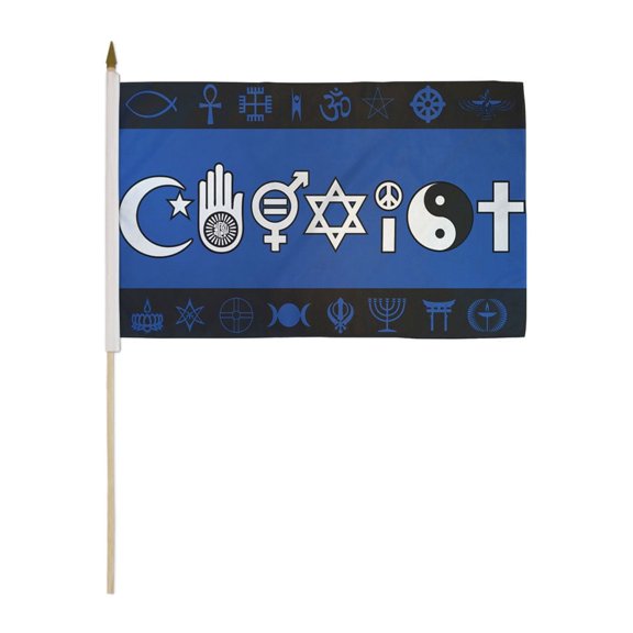 Coexist 12x18in Stick Flag