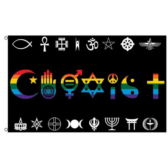 Coexist (Rainbow) Flag 3x5ft Poly