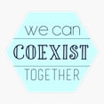 thumbnail image 1 of Coexist Sticker, 1 of 4