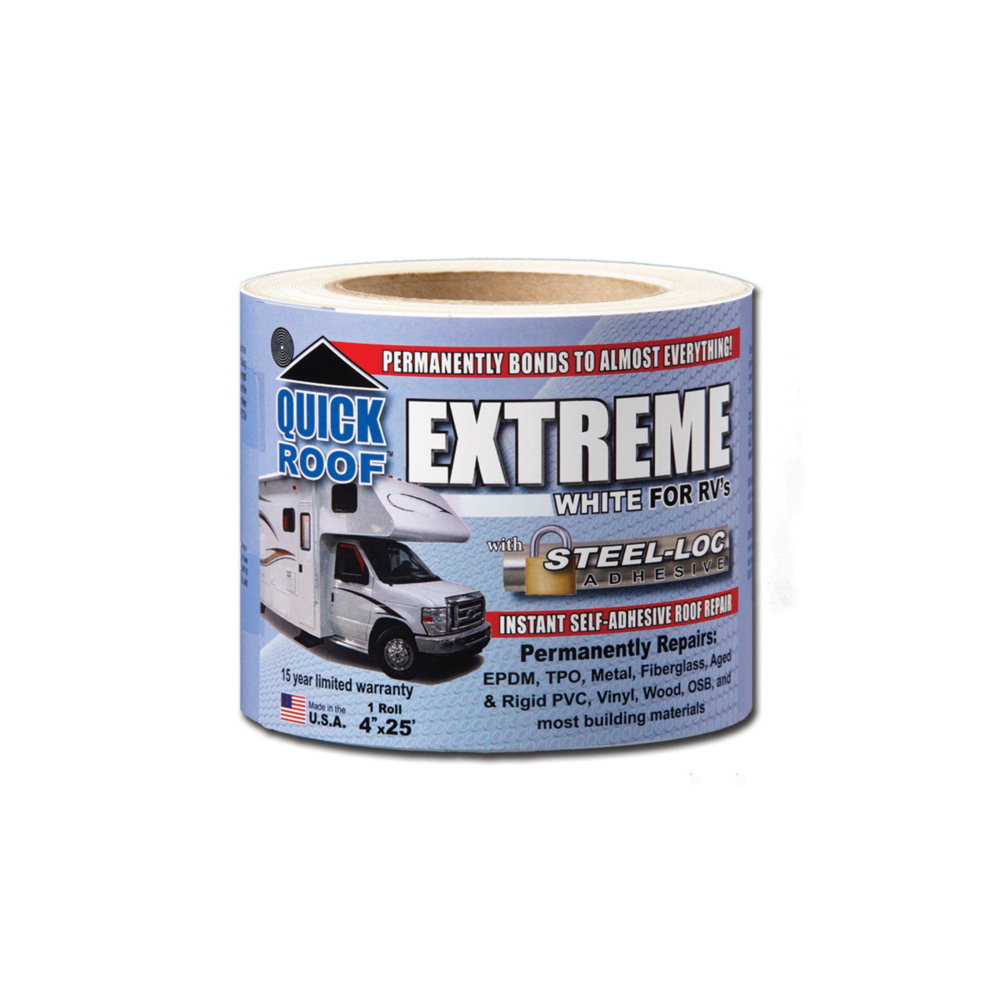 Cofair 4 in. White Quick Roof Extreme Adhesive for RV Cofair 4 in. White Quick Roof Extreme Adhesive for RV
