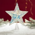thumbnail image 1 of CofeeMO Christmas Star Tree Toppers with LED Lights, 11.8x9.8 inches LED Iridescent Star for Xmas Tree Decoration, 1 of 6