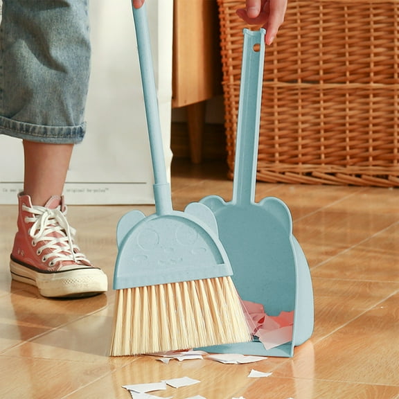 CofeeMO Cute Mini Broom with Dustpan Little Housekeeping Helper Kitchen Sweeping for Broom 1 Set