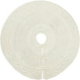 thumbnail image 1 of CofeeMO White Knit Tree Skirt 48" - Ivory Knitted Christmas Tree Skirt Mat for Home Party Holiday Ornaments Christmas Decorations, 1 of 6