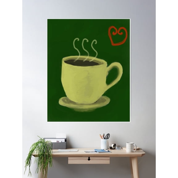 Coffcoff Poster Wall Art, Modern Wall Decor For Living Room Bedroom, 16x24 UNFRAMED