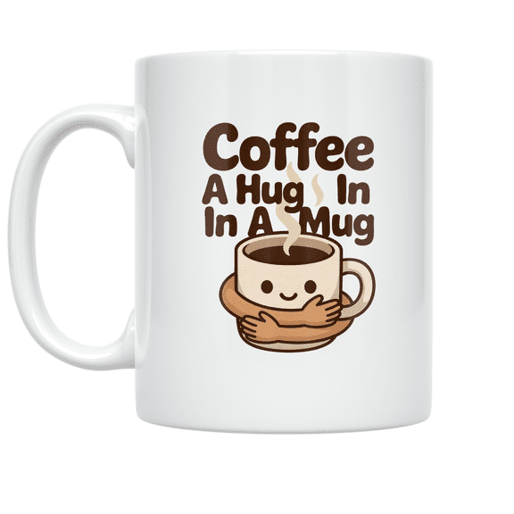 Coffee A Hug In A Mug - Coffee Lover - 11 oz Ceramic Coffee Mug