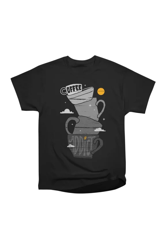 Coffee Addict T-Shirt Tee Gift For Him Merch For Her Apparel For Friend