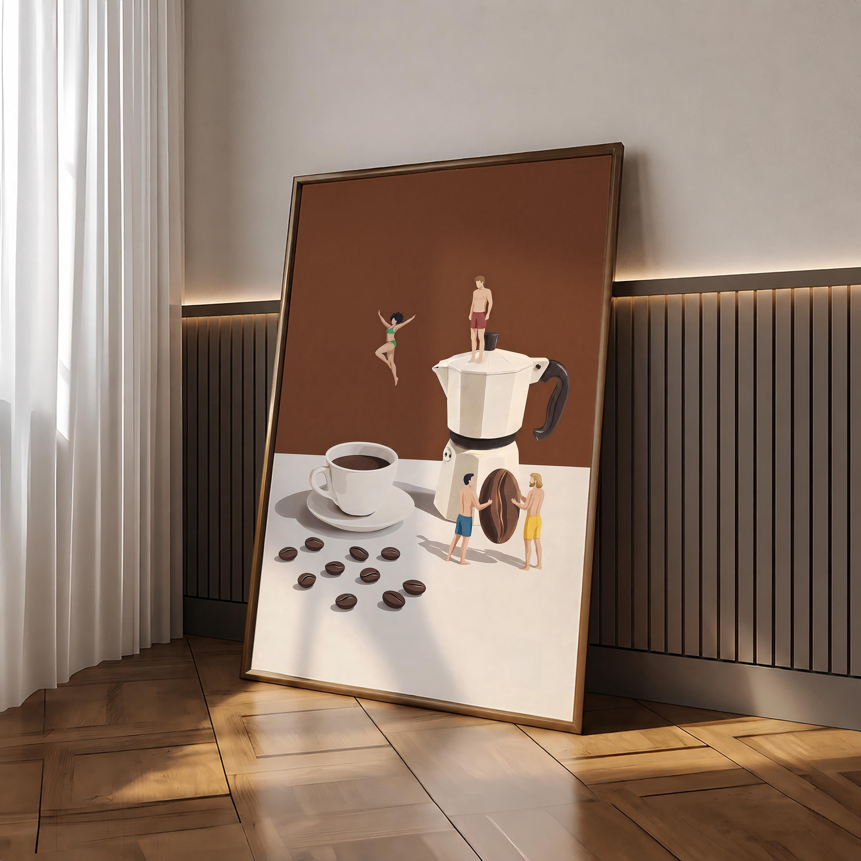 Printable Sign Photo Coffee Adventure Poster Good Morning Coffee Poster Espresso Wall Art ...