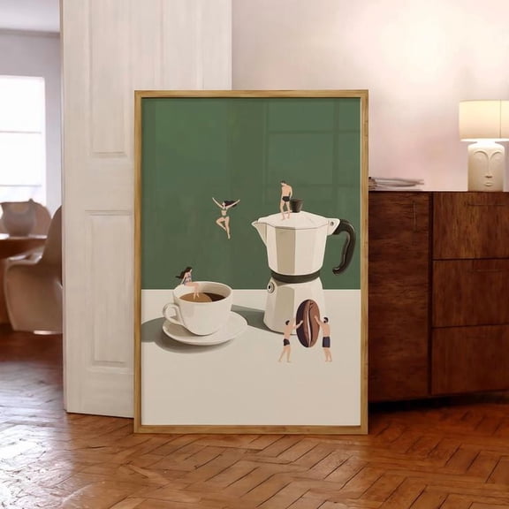 Coffee Adventure Print, Good Morning Coffee Poster, Size 24''x36''-Gategoo