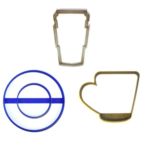Coffee And Doughnuts Donut Java Cup Mug Cafe Caffeine Cookie Cutter Usa Pr1201