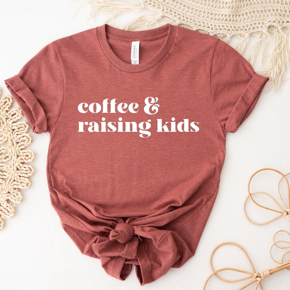 Coffee And Raising Mom Life T-Shirt - Walmart.com