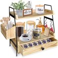 thumbnail image 1 of Countertop Coffee Station Organizer, Kitchen Counter Shelf Organizer, 1 of 8
