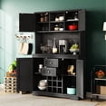 thumbnail image 1 of Coffee Bar Cabinet with Center Open Shelf / Great for Storing Boxes, 1 of 7