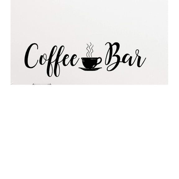 Coffee Bar Decal, Coffee Bar Wall Decal, Coffee Bar Vinyl Decal, Coffee Wall Decal, Coffee Decal, Coffee Decor, Coffee Bar Sign, Coffee Sign 22 Inch in Width