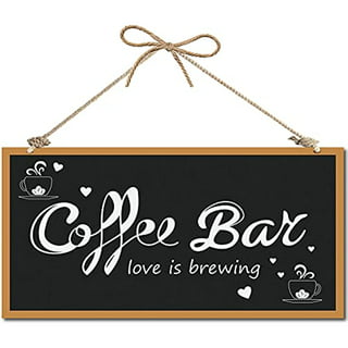 Coffee Mug Holder Wall Mounted Coffee Bar Decor Sign Coffee Cup Rack H –  plethoraproducts