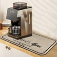 thumbnail image 1 of Coffee Bar Mat,Absorbent Hide Stain Dish drying Mat for Kitchen Counter ,Rubber Backing Non-slip Mat for Protection Kitchen Countertop,Coffee Bar Decor Fit Under Coffee Maker Easy clean (12"x 18"), 1 of 6