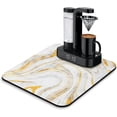 thumbnail image 1 of Coffee Bar Mat Accessories for Countertop Absorbent Hide Stain Rubber Backed Dish Drying Mats for Kitchen Counter Draining Pad Decor Gift Fit Under Coffee Maker Coffee Pot Espresso Machine (18x16in), 1 of 6