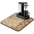 thumbnail image 1 of Coffee Bar Mat Accessories for Countertop Absorbent Hide Stain Rubber Backed Dish Drying Mats for Kitchen Counter Draining Pad Decor Gift Fit Under Coffee Maker Coffee Pot Espresso Machine (18x16in), 1 of 6