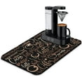 thumbnail image 1 of Coffee Bar Mat Accessories for Countertop Absorbent Hide Stain Rubber Backed Dish Drying Mats for Kitchen Counter Draining Pad Decor Gift Fit Under Coffee Maker Coffee Pot Espresso Machine (24x16in), 1 of 6