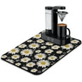thumbnail image 1 of Coffee Bar Mat Accessories for Countertop Super Absorbent Anti-Slip Silicone Daisy Dish Drying Mats for Kitchen Counter Draining Pad Decor Gift Fit Coffee Maker Coffee Pot Espresso Machine 23inx15in, 1 of 6