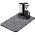 thumbnail image 1 of Coffee Bar Mat Accessories for Countertop Super Absorbent Anti-Slip Silicone Flower Dish Drying Mats for Kitchen Counter Draining Pad Decor Gift Fit Coffee Maker Coffee Pot Espresso Machine 24inx16in, 1 of 6